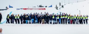 Skicross Idre Fjäll - elever från Älvdalens Utbildningscentrum är funktionärer